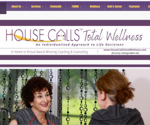 HouseCallsTotalWellness.com -
Implemented Elements:
WordPress, custom html, custom JavaScript & php, custom cascading style sheets, custom payment Paypal buttons, Secure Intake Forms, Separate Landing Page www.HouseCallsTotalWellness.com
